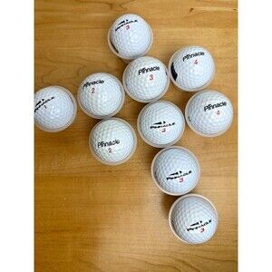 Pinnacle Logo Golf Ball Lot of 10 Resort Country Club Tampa St Kitts Collectible